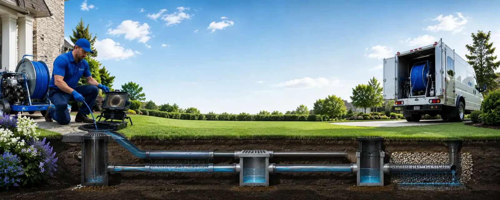 Outdoor drain cleaning information for Laughlin Afb, TX